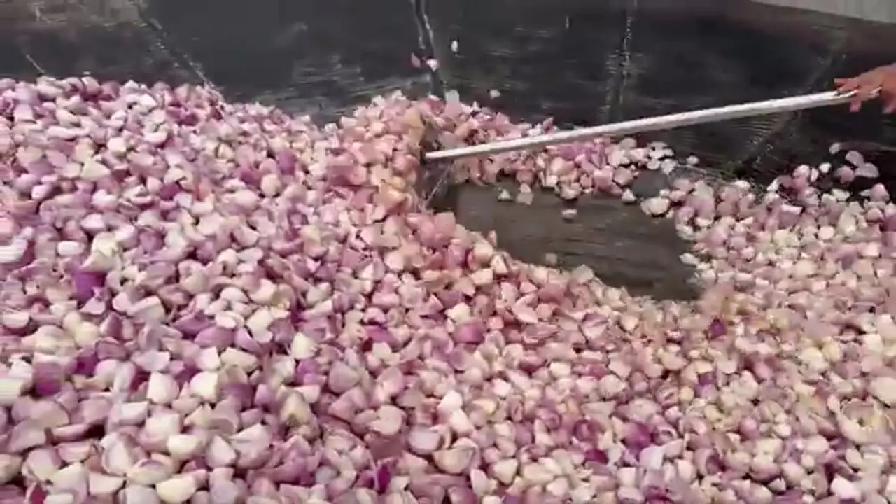 ببینید؛ غذای روستایی در هند؛ پخت کوفته مالای در یک ساج غول پیکر