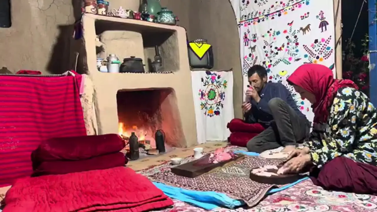 ببینید؛ غذای روستایی در ایران؛ کباب جگر و دنبه گوسفند