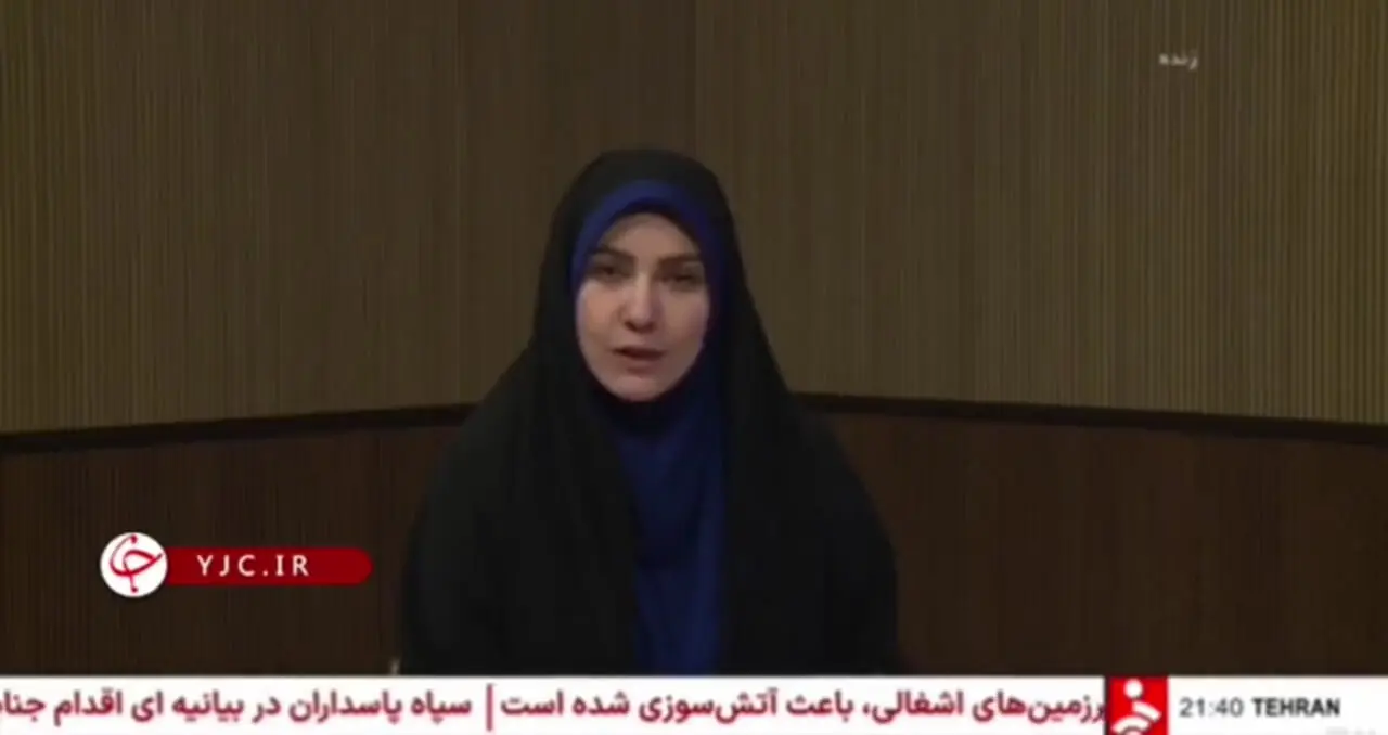 ببینید؛ بغض مجری شبکه خبر در آنتن زنده: از همین‌جا به فرزند و همسر و مادرم سلام می‌دهم و می‌گویم من سالم هستم