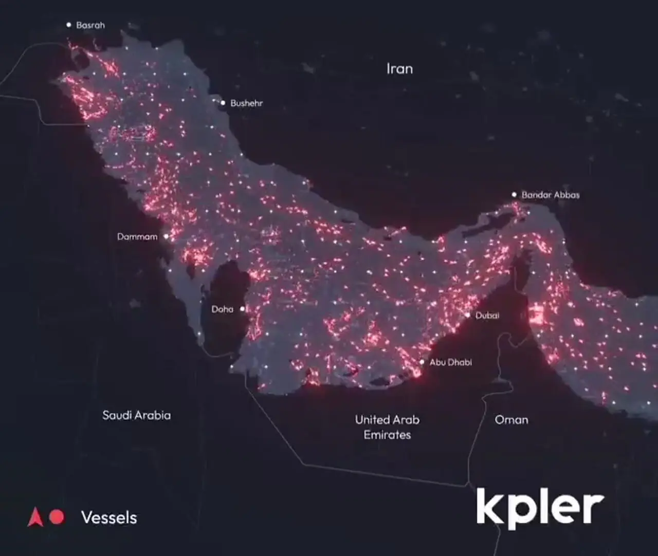ببینید؛ ترافیک نفتکش‌ها در خلیج فارس خبرساز شد!