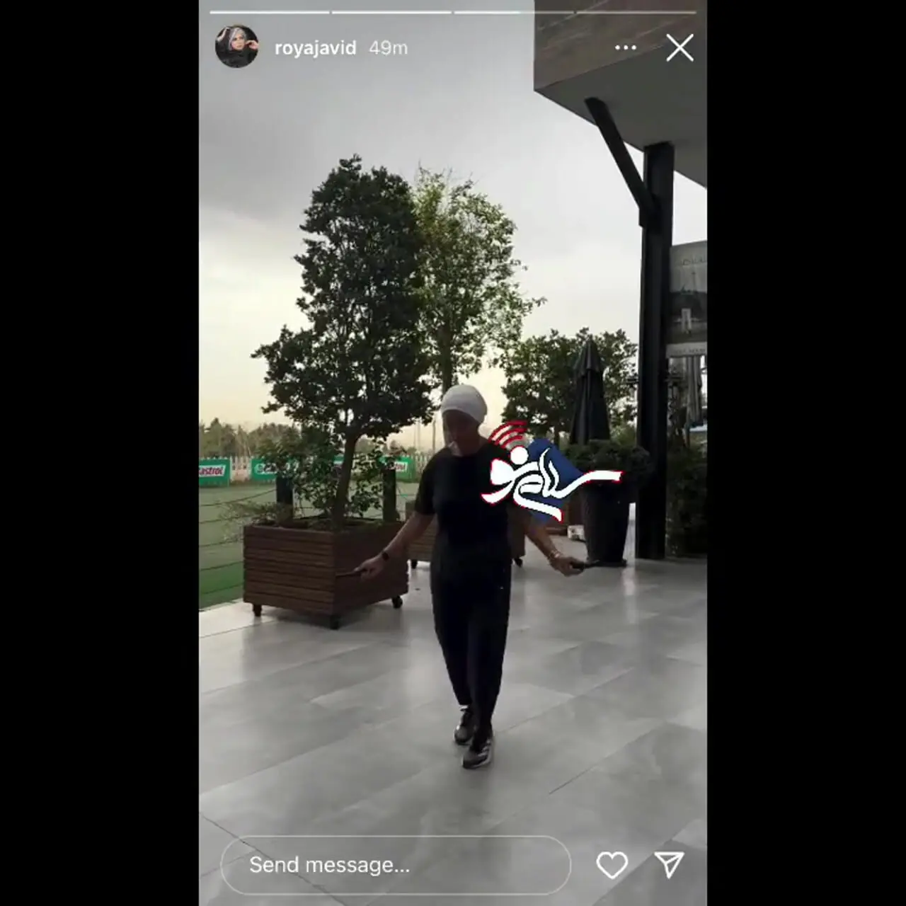 ببینید؛ طناب‌زدن بازیگر مشهور زن ایرانی در ۶۰ سالگی