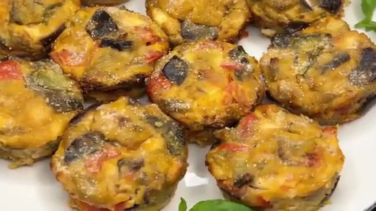 ببینید؛ طرز تهیه مافین بادمجان و تخم مرغ توسط آشپز ماهر ایتالیایی