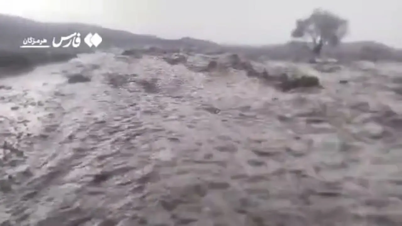 ببینید؛ خوشحالی مردم استان هرمزگان از باران سیل آسا!