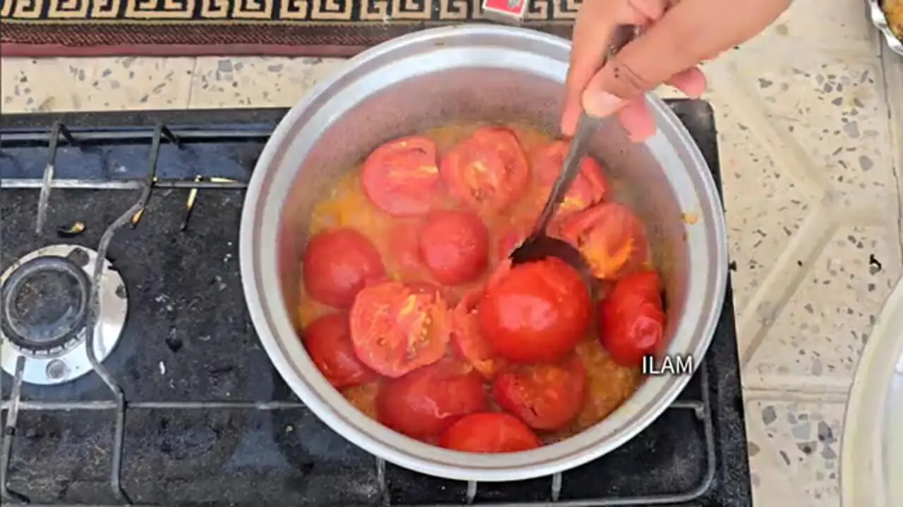 ببینید؛ غذای روستایی در ایلام؛ پخت غذا با بادمجان و تهیه نان ساجی