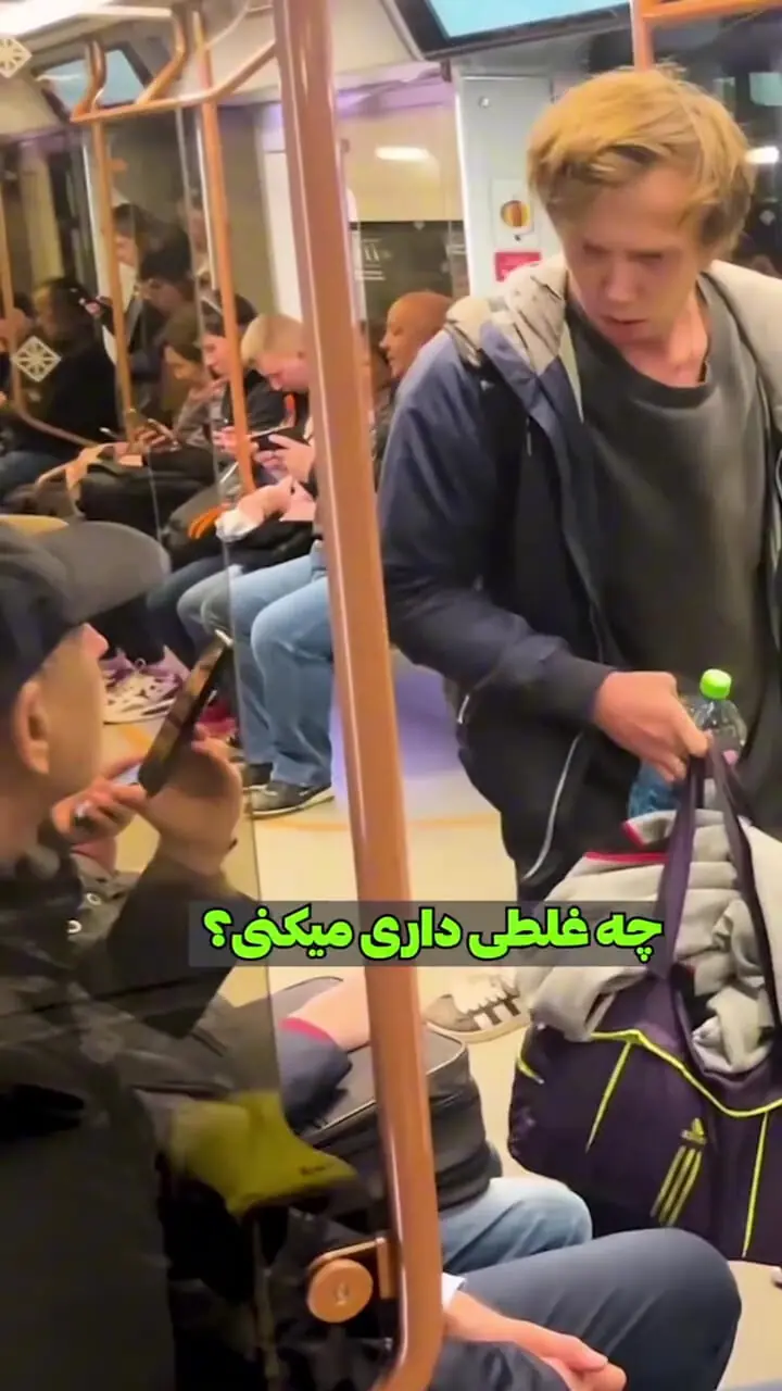 ببینید؛ واکنش جالب روس‌ها به توهین و حمله یک بازیگر به یک ایرانی داخل مترو!
