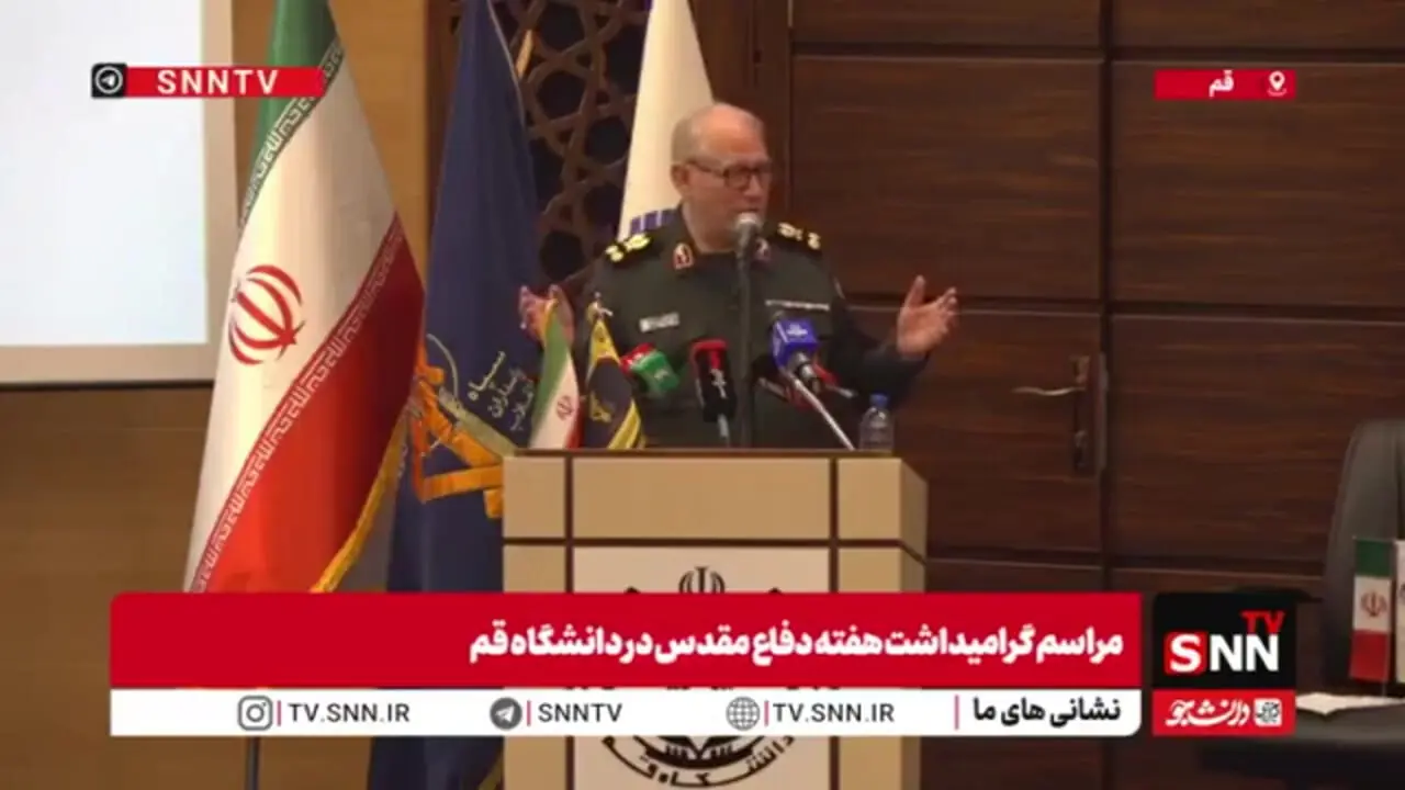 ببینید؛ سردار رحیم صفوی: اخیراً یک نفر از اسرائیل آمده و می‌گوید:موشک‌های ایرانی محوطه‌ای به اندازه ۳ کیلومتر در ۳ کیلومتر را تخریب می‌کردند