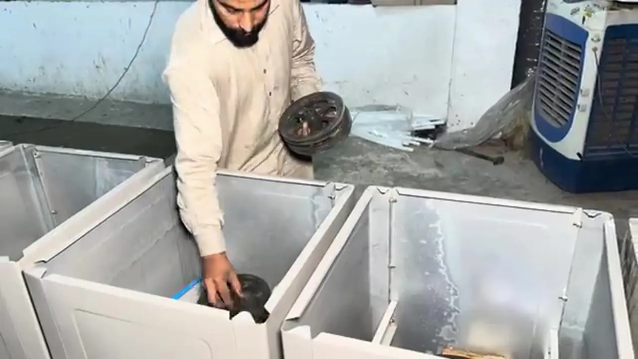 ببییند| چگونه ماشین‌ لباسشویی در پاکستان تولید می‌شود؟