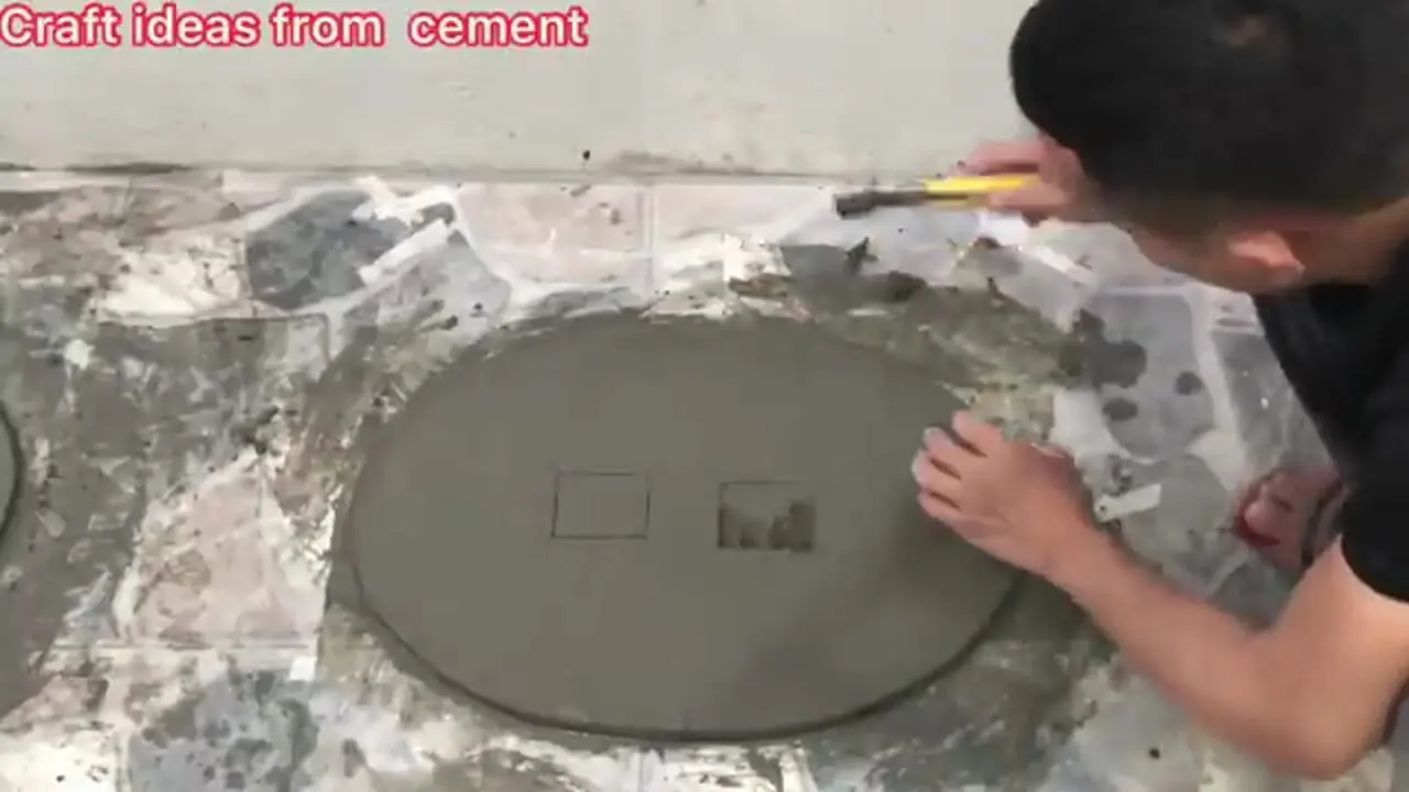 مراحل ساخت یک میز پذیرایی زیبا با سیمان و فوم در خانه