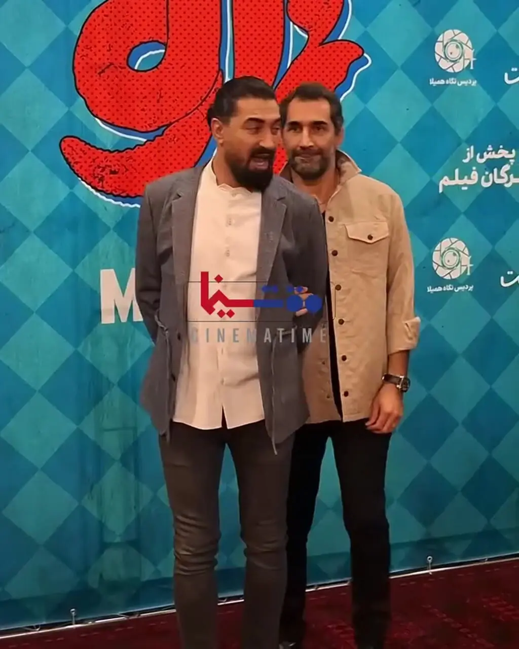 ببینید؛ شوخی هادی کاظمی با محمدرضا علیمردانی در اکران "آقای زالو"
