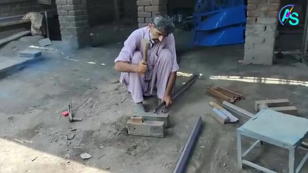 مراحل ساخت فرغون با استفاده از بشکه فلزی قدیمی به روش استاد پاکستانی