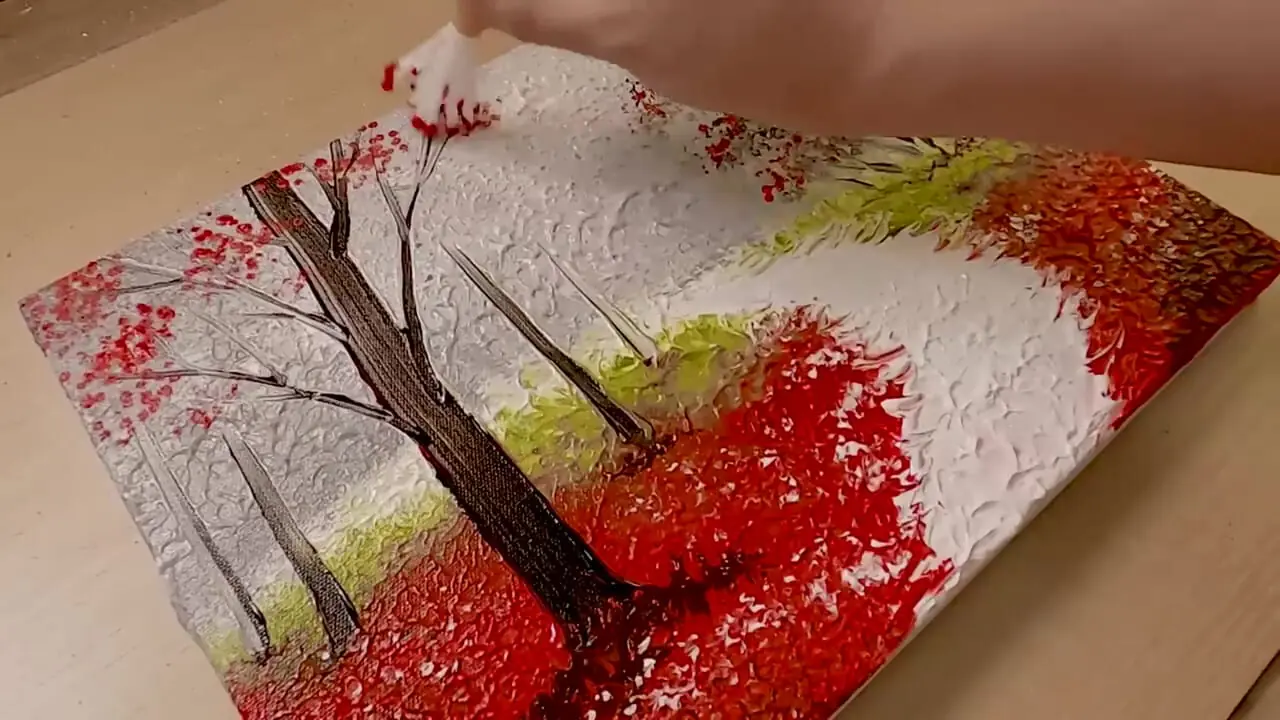 نقاشی کشیدن با چند ترفند؛ به همین سادگی یک زوج در حال قدم زدن زیر باران در پاییز را بکشید!