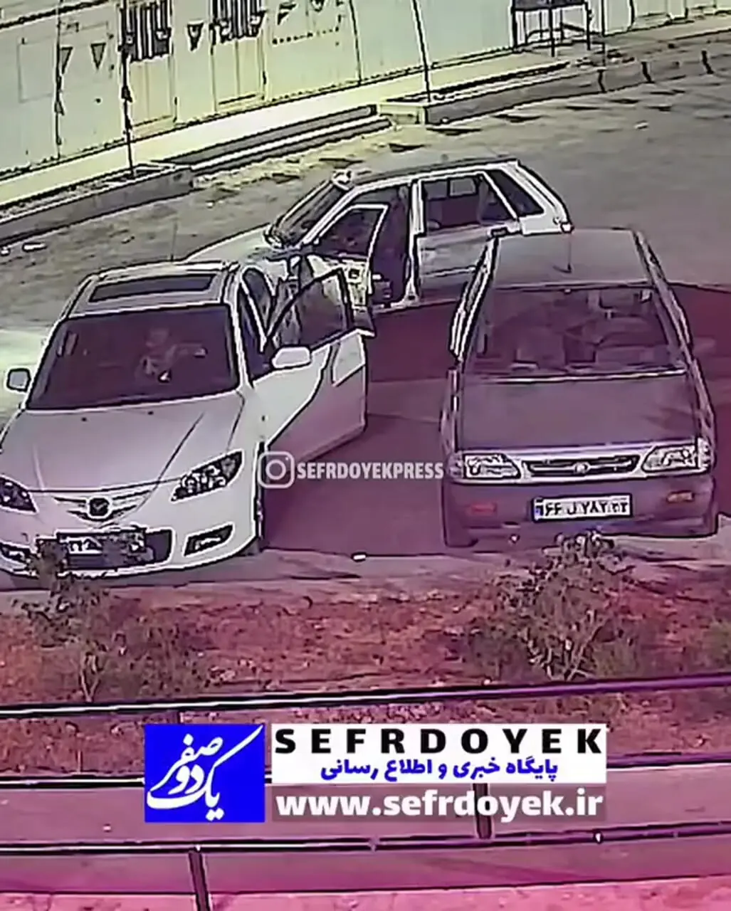 ببینید؛ سرقت مزدا ۳ در محدوده درب غربی استادیوم آزادی در عرض کمتر از یک دقیقه 