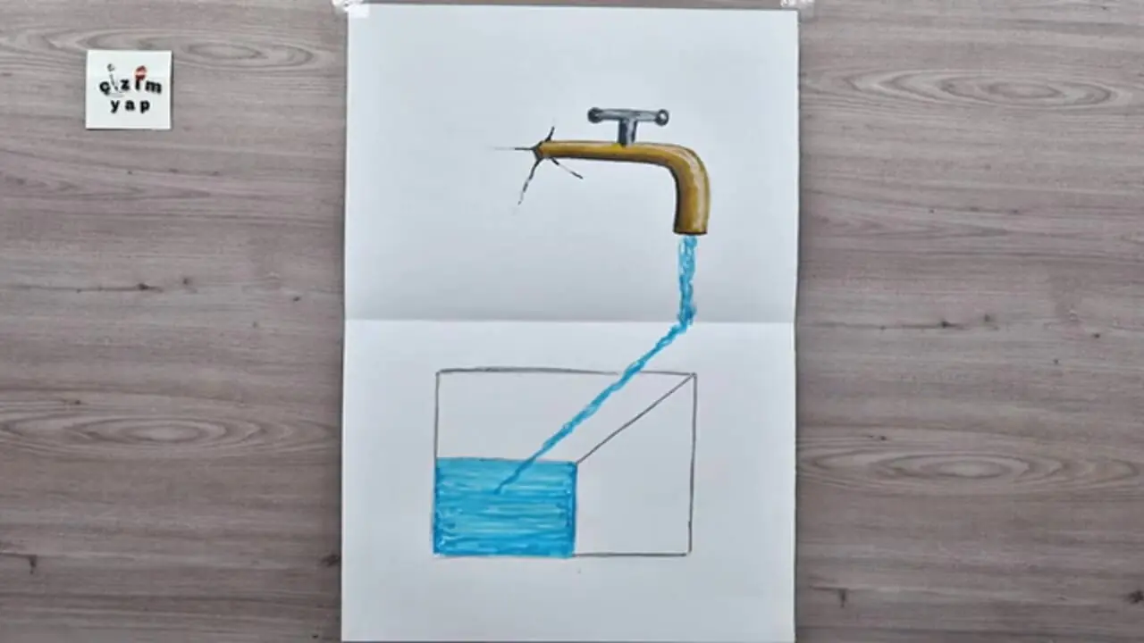 به سادگی این نقاشی 3 بعدی شگفت انگیز را روی کاغذ بکشید!