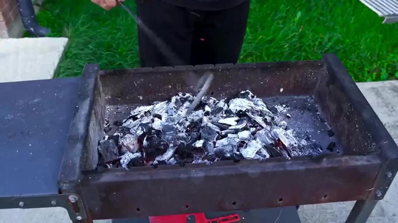 غذای روستایی در روسیه؛ دودی کردن ماهی کفال روی زغال توسط آشپز مشهور داغستانی