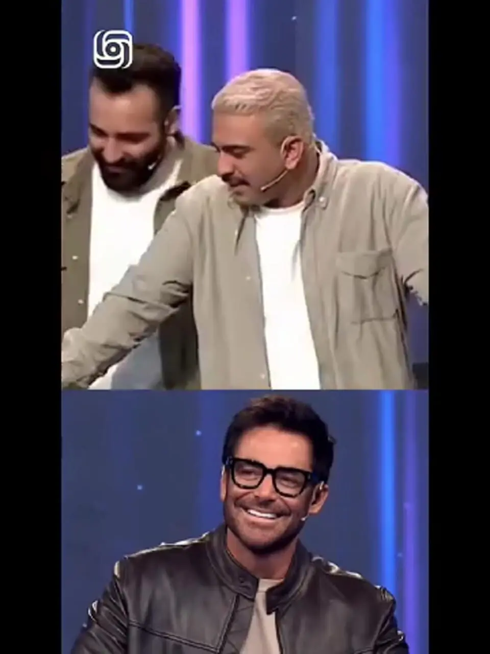 ببینید؛ جواد خواجوی با دوست تقلیدچی صدا در برنامه محمدرضا گلزار شوخی کرد