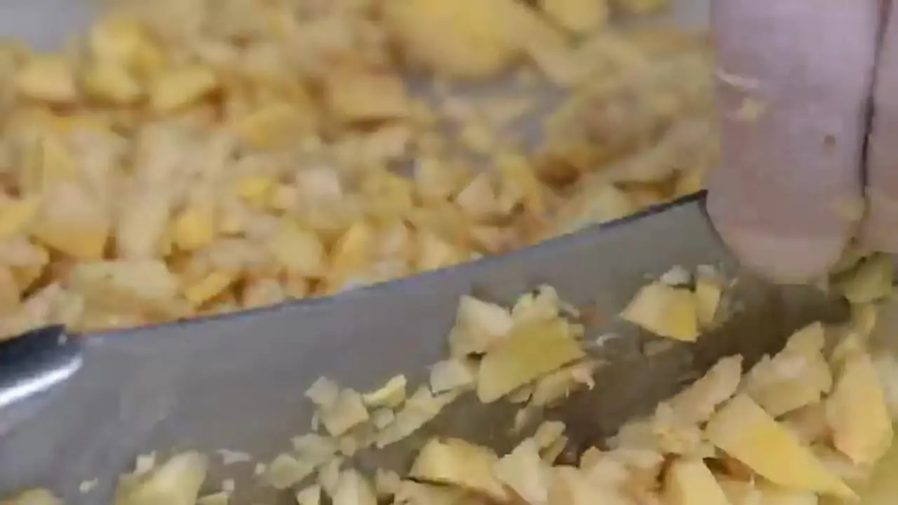 غذای خیابانی در تایلند؛ برش حرفه ای گربه ماهی و تهیه خورشت کاری با آن در بانکوک