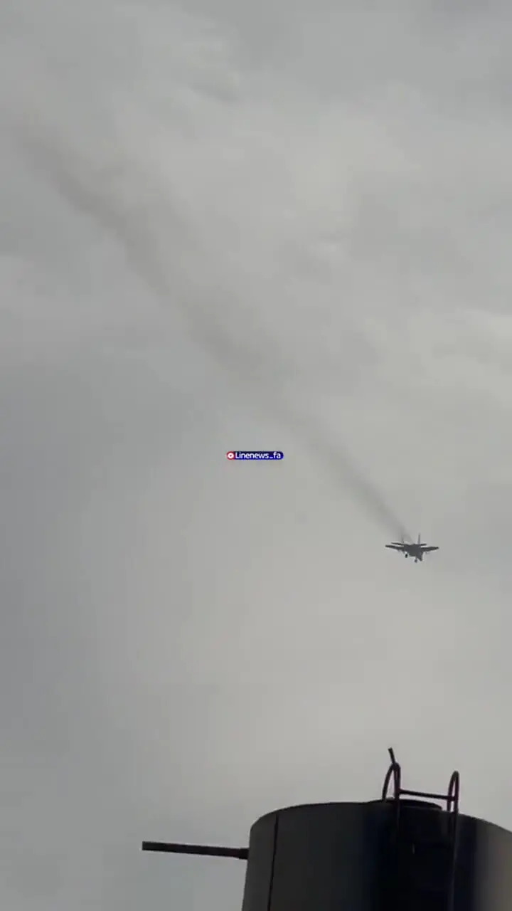 ببینید؛ اولین تصاویر از پرواز جنگنده ارتش در آسمان تهران