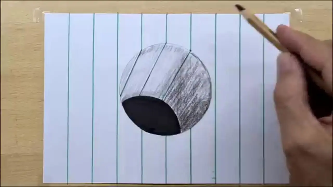 به همین سادگی با مداد این نقاشی 3 بعدی شگفت انگیز را بکشید!