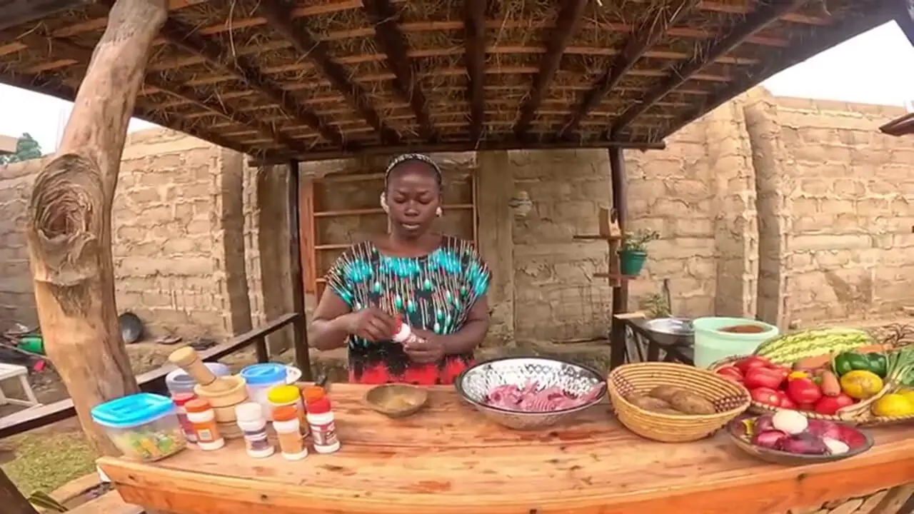 غذای روستایی در کنیا؛ پخت یک غذای سنتی با خرگوش و سبزیجات