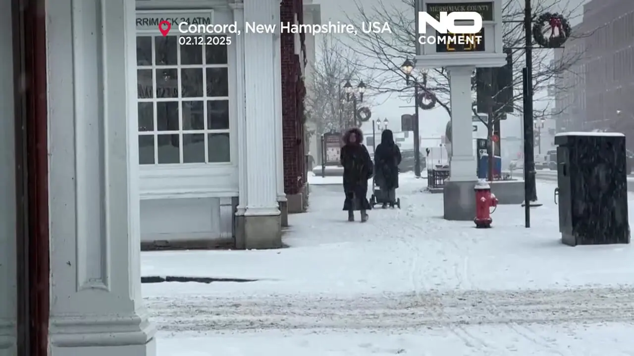 ببینید؛ بارش برف شدید پروازها در آمریکا را مختل کرد