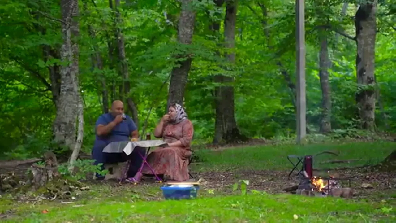 غذای روستایی در روسیه؛ کباب بلدرچین در دل جنگل