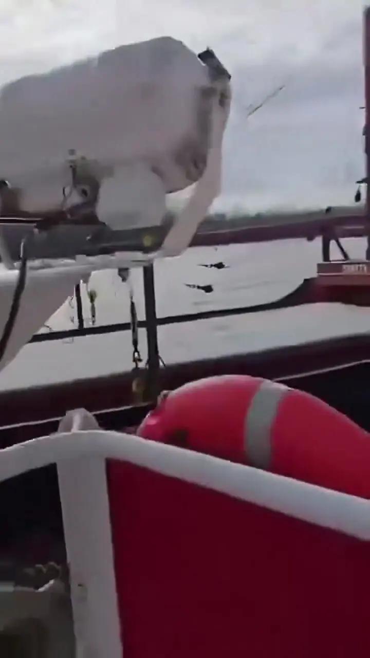 ببینید؛ لحظه برخورد دو کشتی غولپیکر اوکراینی!