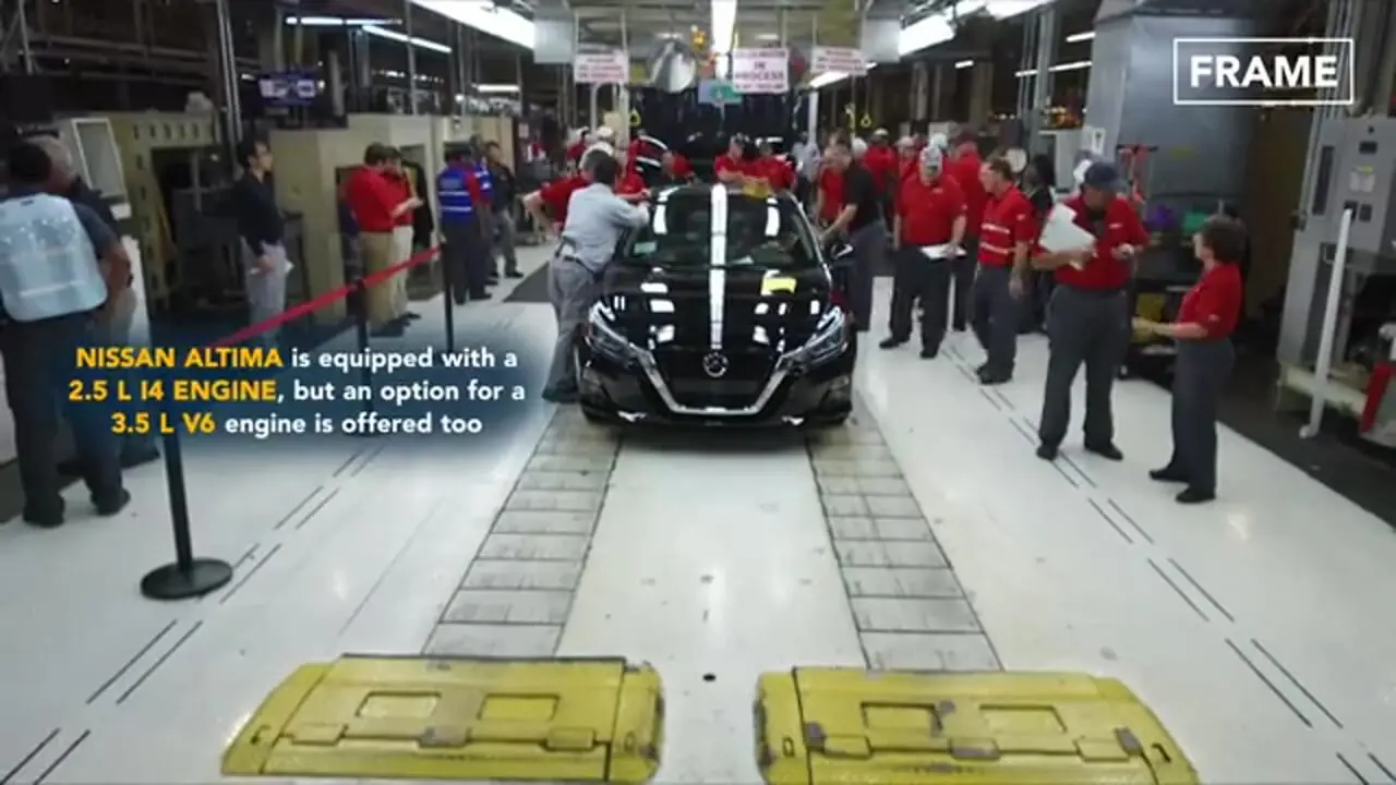 ببینید| مراحل تولید صفر تا صد نیسان آلتیمای جدید در کارخانه ای در آمریکا