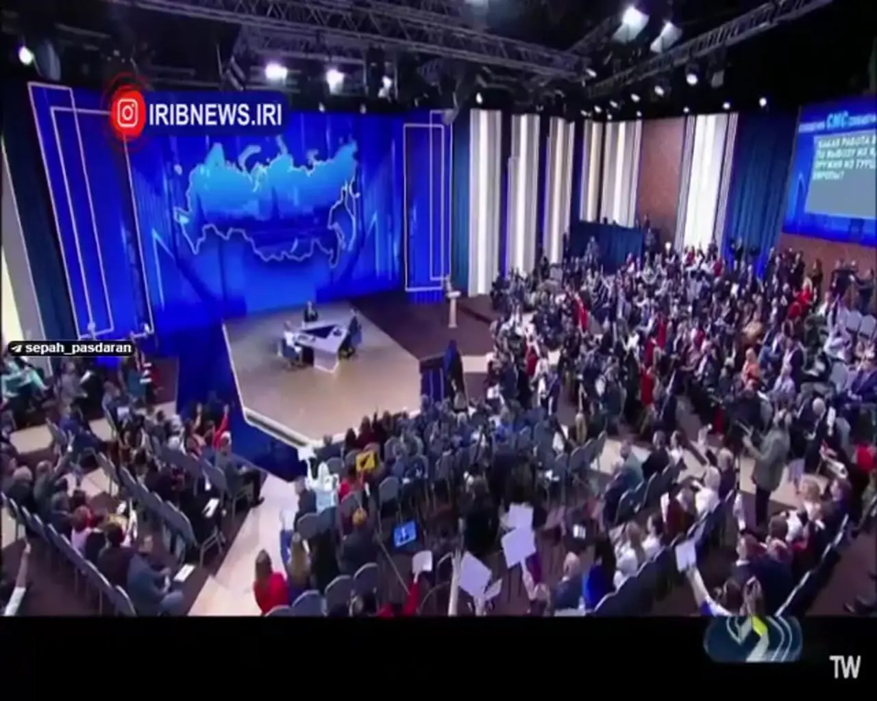 ببینید؛ مراسم خواستگاری در نشست خبری ولادمیر پوتین