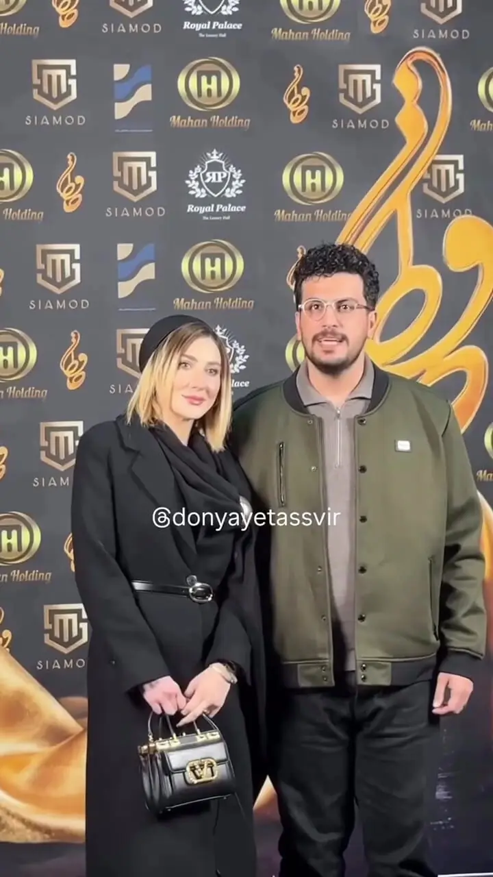 ببینید؛ اولین حضور امیرحسین قیاسی و همسرش در یک مراسم رسمی