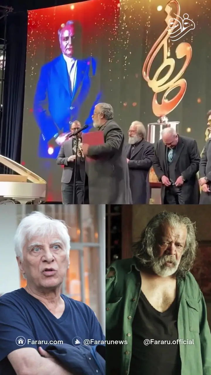 ببینید؛ جایزه بهترین بازیگر درام جشن حافظ به حسن پورشیرازی رسید