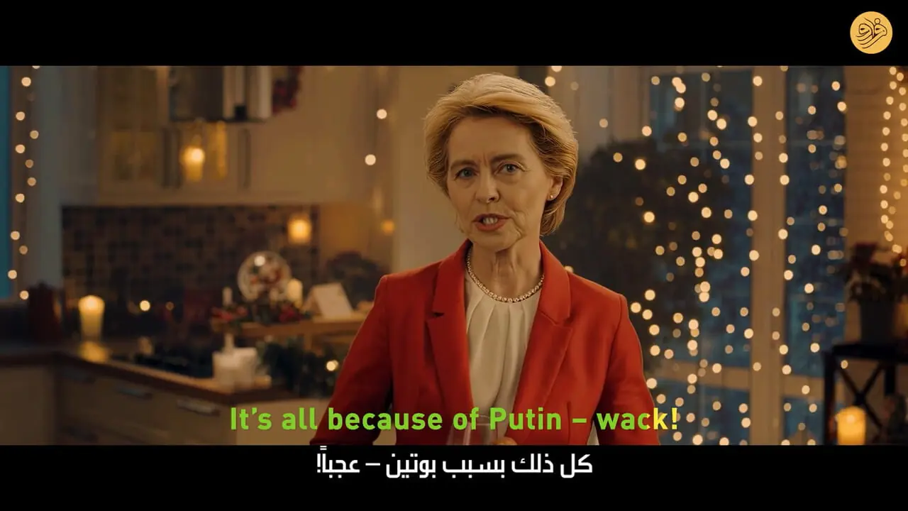 ببینید؛ تبریک متفاوت کریسمس: همه بدبختی‌ها به خاطر پوتین است، لعنتی!