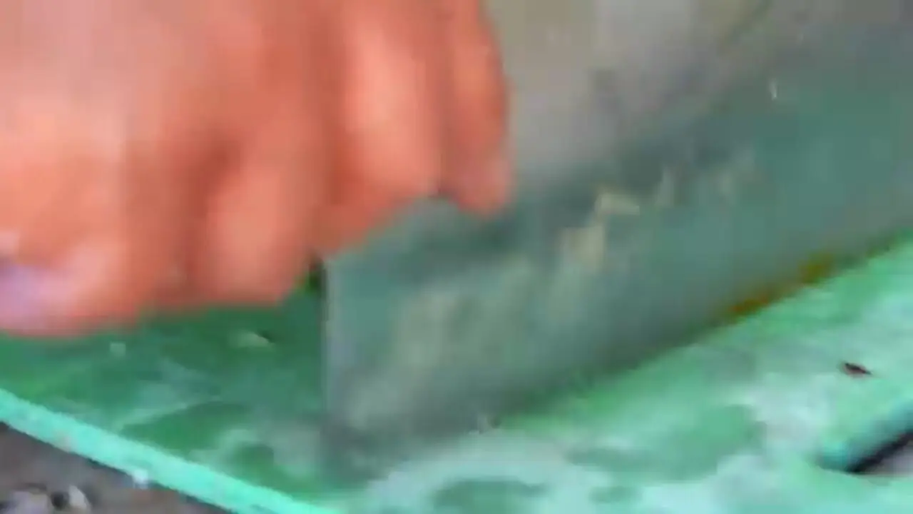 غذای خیابانی در اندونزی؛ برش مار پیتون بزرگ و تهیه غذا با آن در جاکارتا