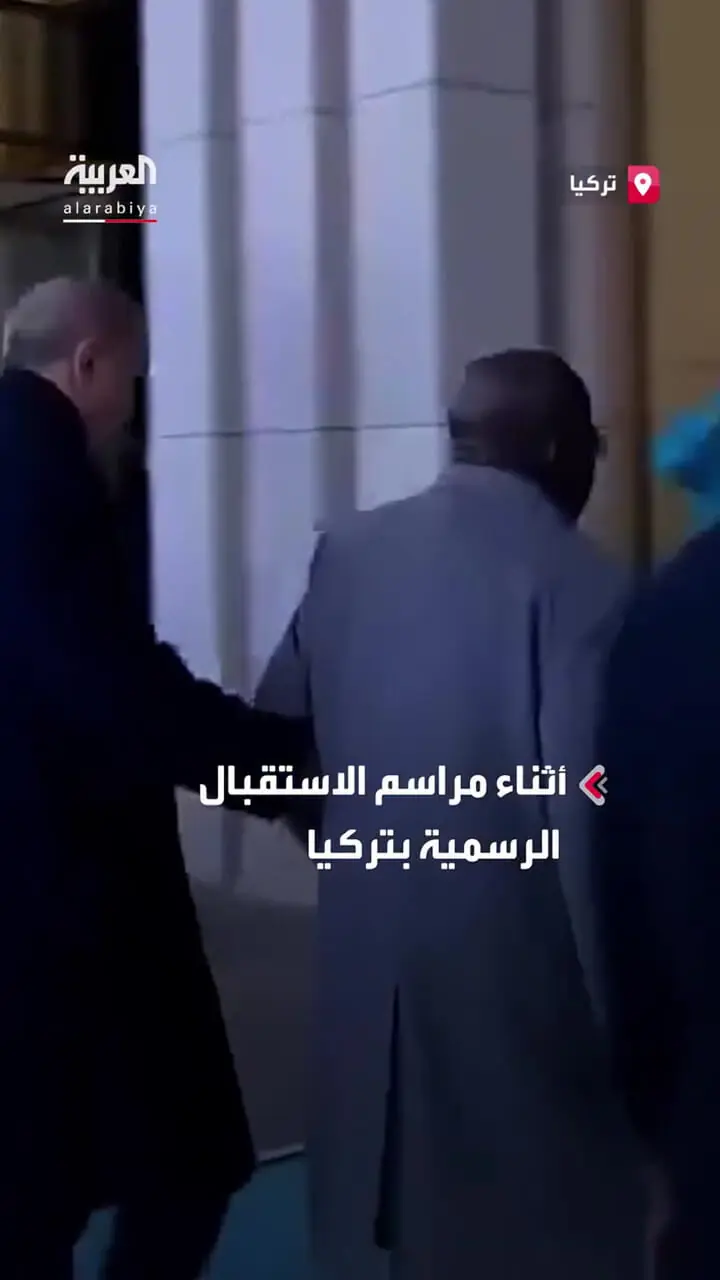 ببینید| لحظه زمین خوردن رئیس‌جمهور نیجریه در کنار اردوغان