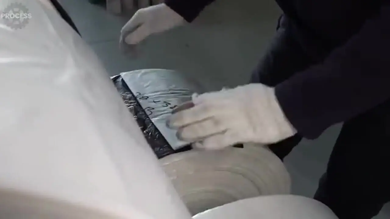 ببینید| چگونه کیسه های پلاستیکی در کارخانه ای در کره تولید می شوند؟