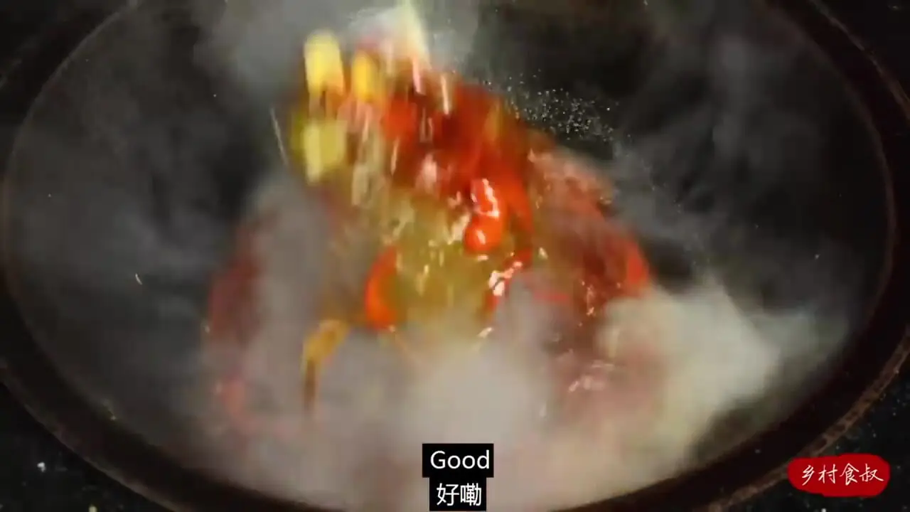 ببینید| غذای روستایی در چین؛ پخت کله گاو بزرگ گاو توسط آشپز ماهر روستایی