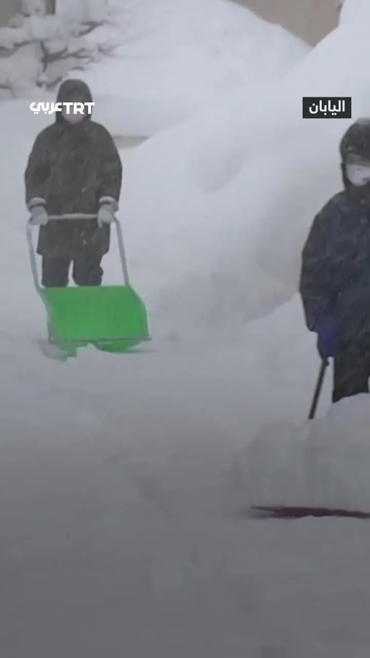 ببینید| بارش بی‌سابقه برف در ژاپن؛ آئوموری رکورد ۷۹ ساله را شکست