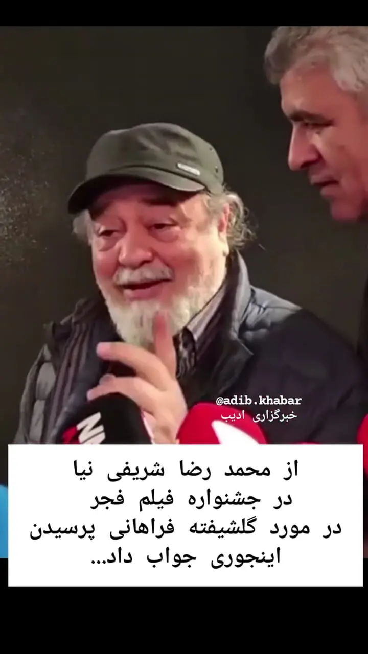 اظهارت جنجالی محمدرضا شریفی‌نیا درباره گلشیفته فراهانی