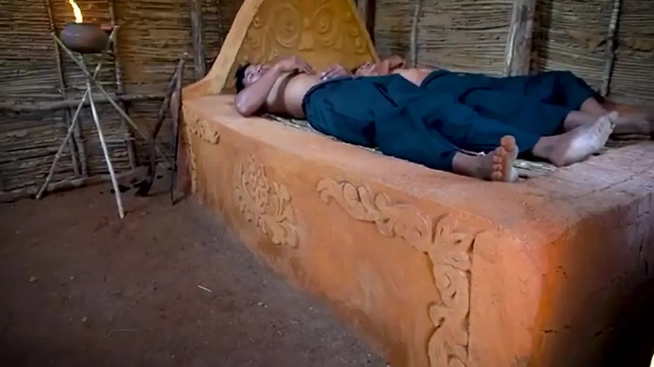 ساخت یک ویلا با سرسره آبی و استخر در جنگل های تایلند