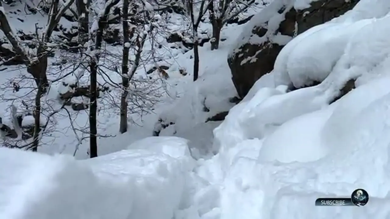 ببینید| غذای روستایی در افغانستان؛ پخت نان سنتی در کوهستان برفی