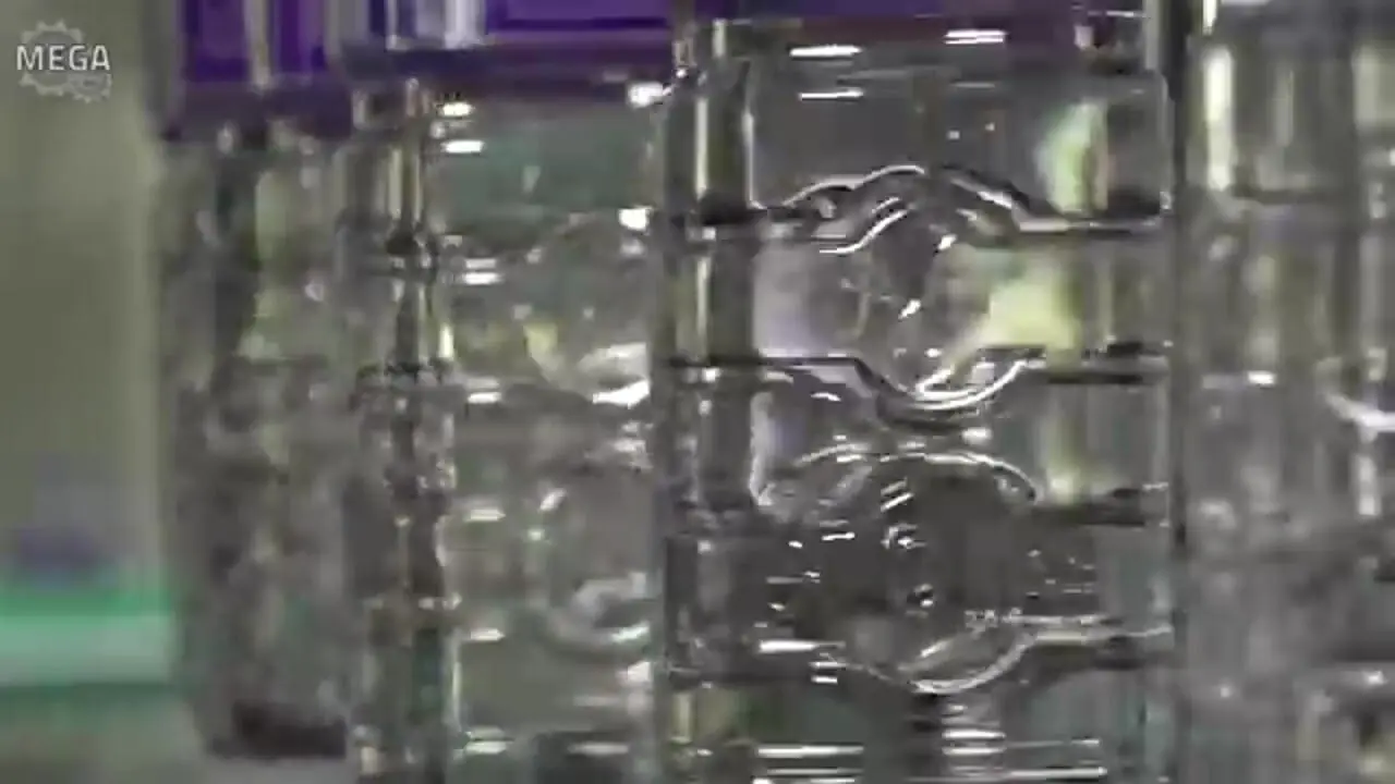 ببینید| مراحل دیدنی تولید بطری های پلاستیکی آب معدنی و پر کردن آنها در کره جنوبی