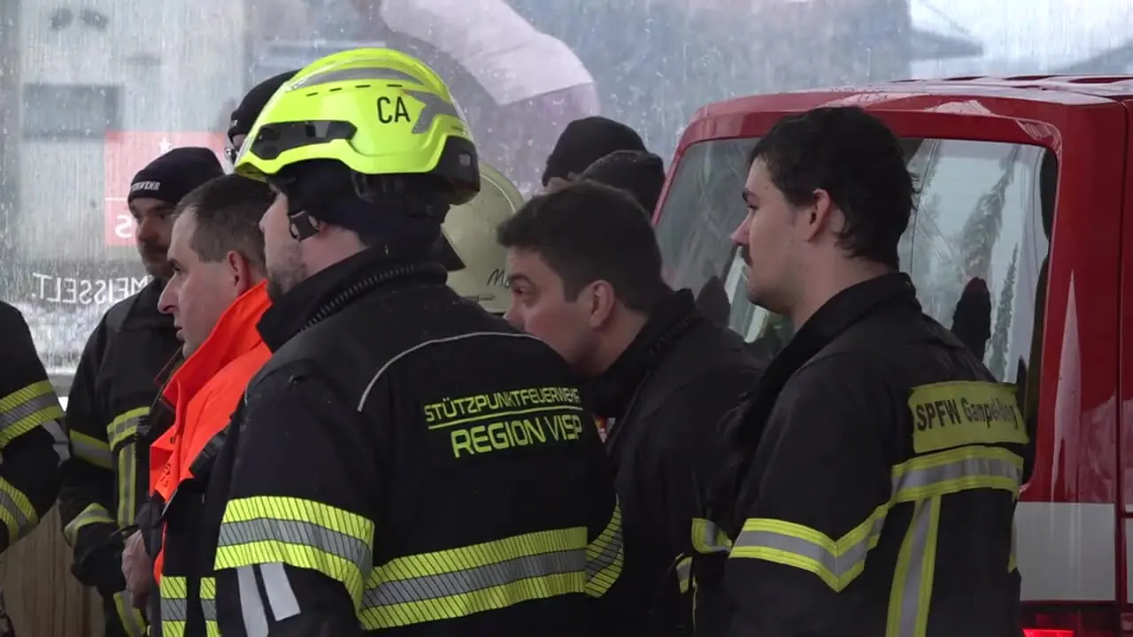 خارج شدن قطار از ریل در سوئیس