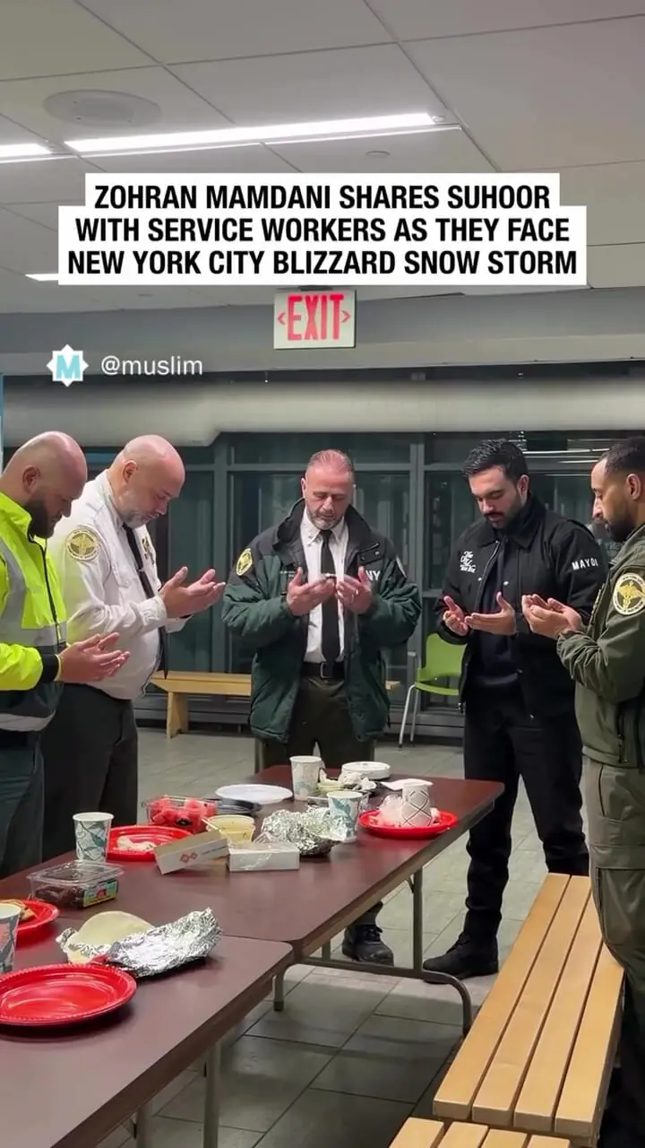 ببینید| زهران ممدانی سحری را در کنار کارگران خدمات شهری صرف کرد