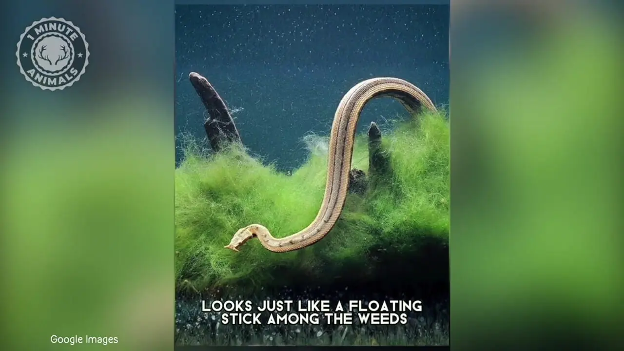 مارآبی شاخک‌دار؛ یکی از عجیب‌ترین خزندگان جهان