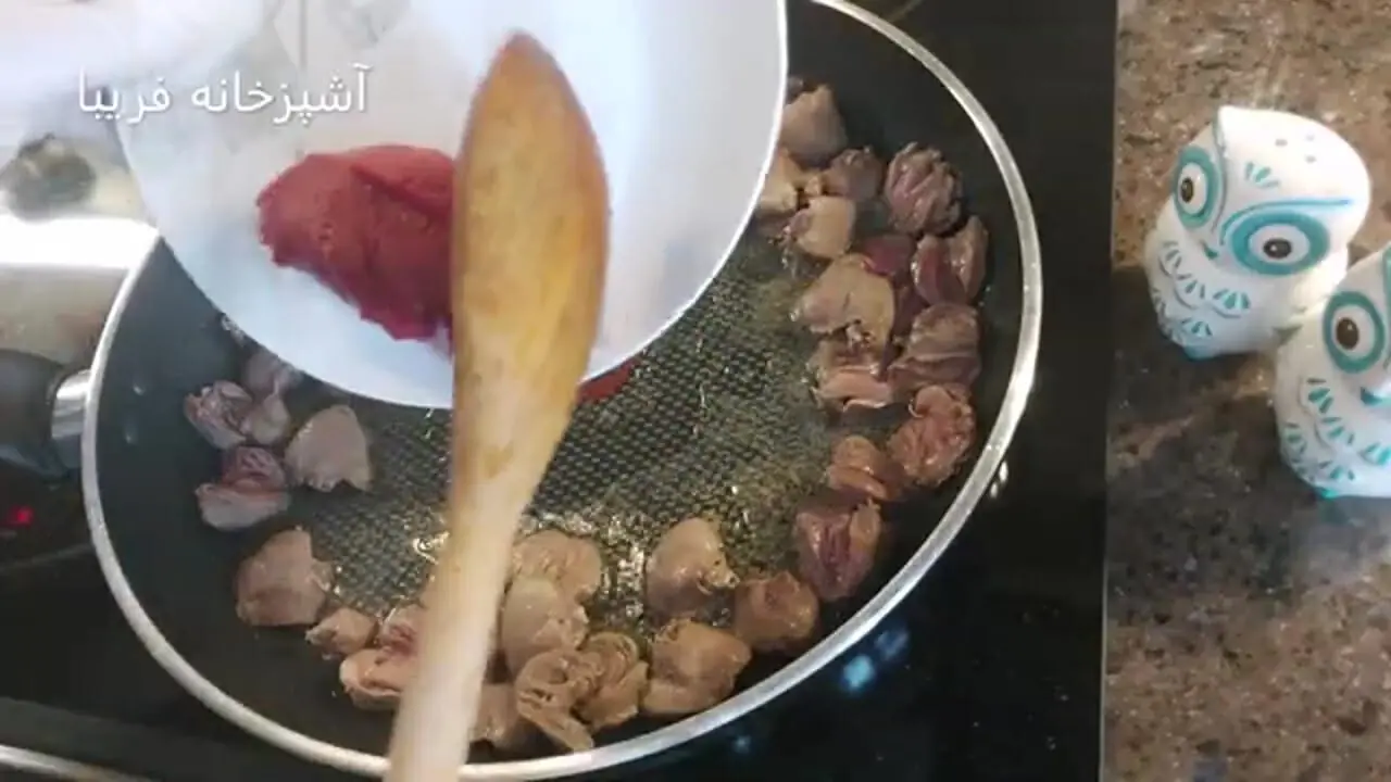 ببینید| طرز تهیه خوراک دل و جگر مرغ در 15 دقیقه