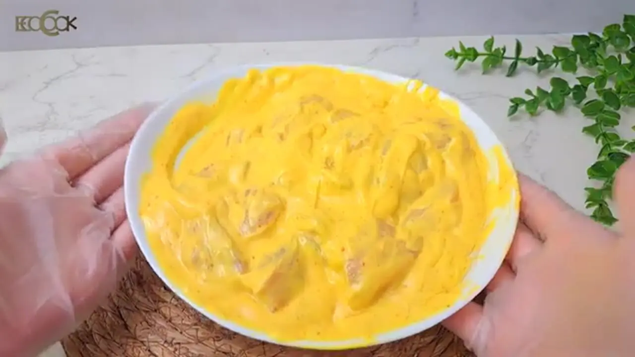ببینید| طرز تهیه جوجه کباب ماستی زعفرانی