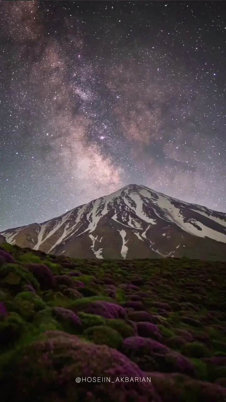 نماهایی از قله دماوند