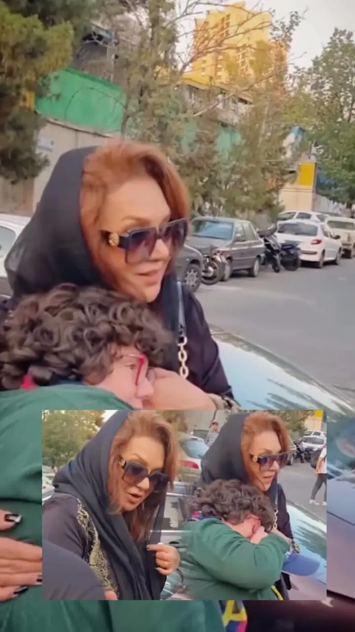 رفتار متفاوت نسرین مقانلو در حاشیه مراسم ختم اکبر عبدی