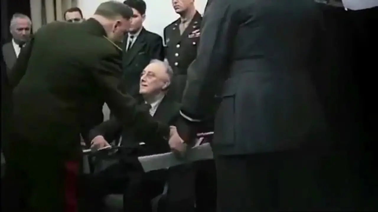 سفر به تاریخ؛ ویدئویی رنگی شده از چرچیل، استالین و روزولت در تهران؛ سال 1322