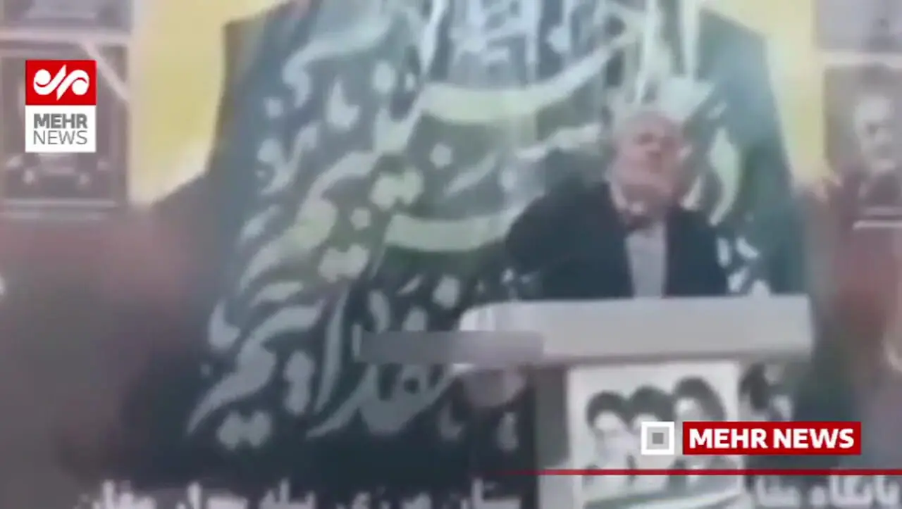 لحظه درگذشت ناگهانی یک سخنران در تجمع شبانه بیلهسوار اردبیل